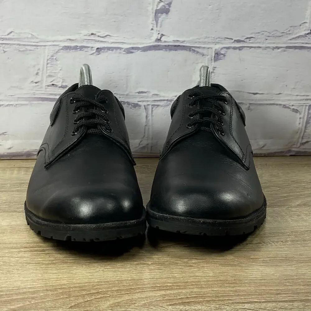 All American Boot MFG Black Leather 630 Oxford Shoes Men's Size 8.5 D Vibram
